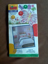 2001 Plaid Kids Decor Stencil &amp; Stamp Set w/ BORDER &amp; MURAL STENCILS &amp; 4... - £8.51 GBP