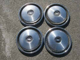 Genuine 1974 to 1977 Chevy Nova Chevelle Malibu 14 inch hubcaps wheel covers - £55.41 GBP