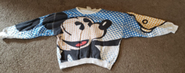 NICE Vintage 1980&#39;s Mickey &amp; Co. Mouse Sweater Polka Dot Blue Women&#39;s M ... - $37.99