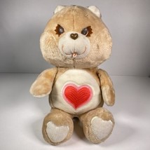 Care Bear Tender Heart TenderHeart 1983 Kenner 13&quot; Red Heart Plush Vtg - £14.01 GBP