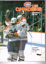 1989 NHL Playoffs Program Wales Conference Finals Canadiens Flyers Game 2 - $44.55