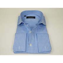 Men's Shirt FAMOZO Turkey 100% Cotton Cut-away Collar French Cuffs FA5 Blue image 4