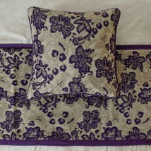 Plum Petal - Velvet Purple Decorative Bed Runner and Pillow Cover - $67.89+