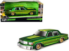 1987 Chevrolet Caprice Green Metallic w Graphics Lowriders Classic Muscle Series - £30.37 GBP