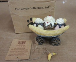 Boyds Bears Banana Boat Tug Along 654253 The Boyds Collection Resin Banana Split - £28.87 GBP