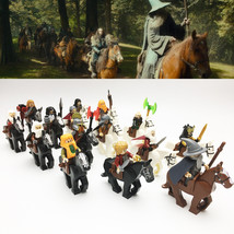 30PCS MOC The Expedition Of The Hobbit Dwarf Clan+Horse Minifigures Bricks Toys - £31.44 GBP