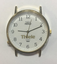 Vintage Timex Watch Thiele Promo 34mm Indiglo Doesnt Light Up Keeps Time - $38.31