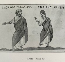 Phormio Of Terence Vatican Miniatures Print 1894 Victorian Verse 829 DWFF12 - $28.02 CAD