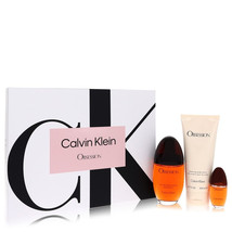 Obsession Perfume By Calvin Klein Gift Set 3.4 oz Eau De Parfum Spray + 6.7 Body - £45.12 GBP