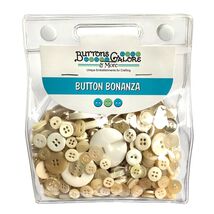 Buttons Galore Button Grab Bag Bonanza Collection Ivory - $10.54