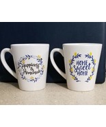 2 Ceramic Coffee Cups  Mugs  Happiness Is Homemade &amp; Home Sweet Home.. - £5.42 GBP