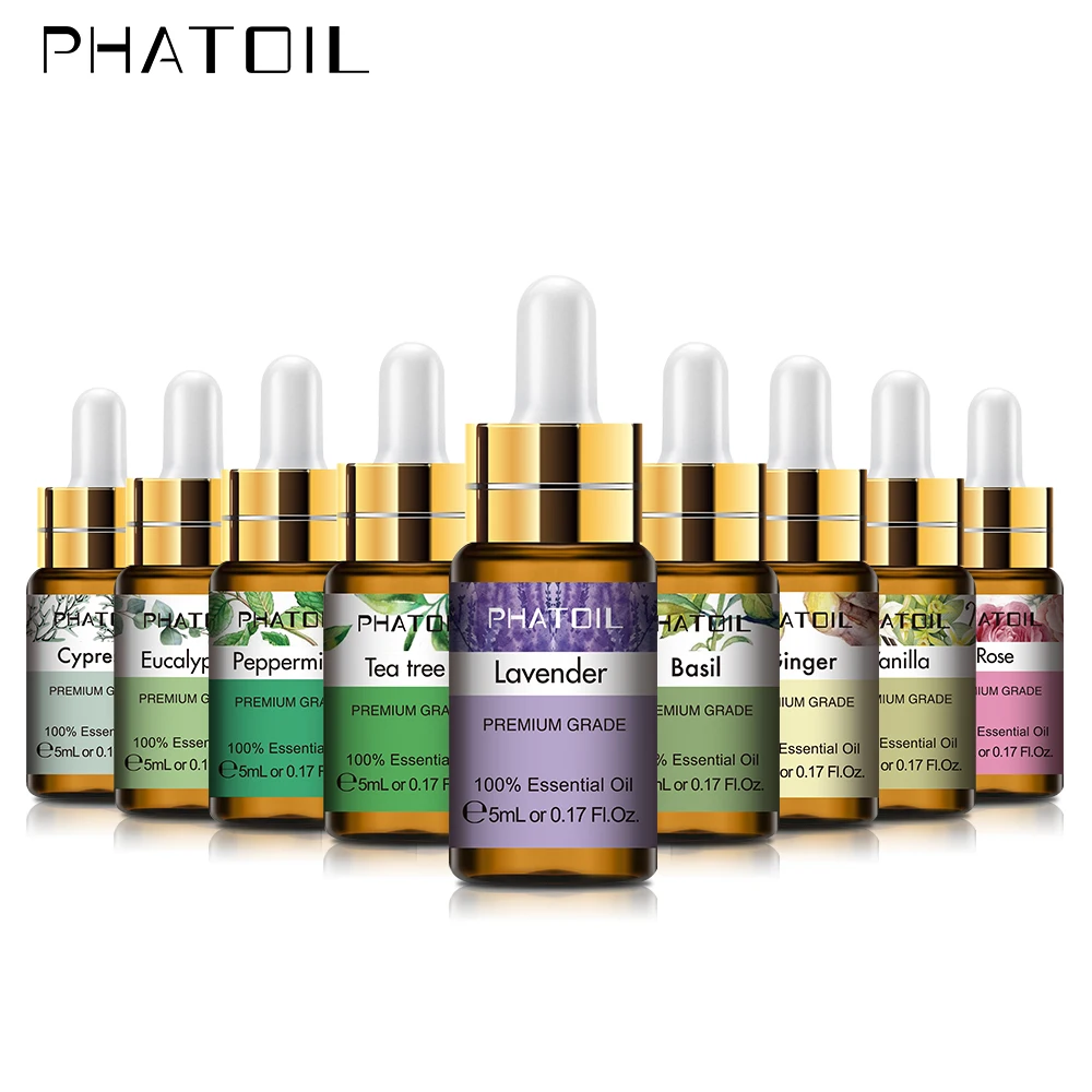 PHATB 5ml Jasmine Essential Bs B Natural Clove Vanilla Eucalyptus Basil Orange C - £18.68 GBP