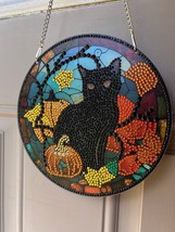 Halloween Door Decoration, Door Sign Halloween Black Cat Decor, Halloween Wall D - $24.99