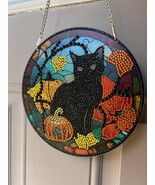 Halloween Door Decoration, Door Sign Halloween Black Cat Decor, Hallowee... - $34.28 CAD