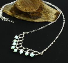 Opal Natural Gemstone Solid 925 Sterling Silver Handmade Necklace Jewelry - $6.79