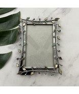 Vintage Y2k Silver Metal Picture Frame Leaves Friends 4x6 Vines Stamped ... - $22.76