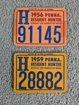 Vintage Lot of Pennsylvania Resident Hunting Licenses-Both &quot;H&quot; (1956 &amp; 1... - £5.52 GBP