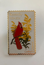 Kentucky Cardinal Bird 20 Cent Postage Stamp Pin - £7.86 GBP
