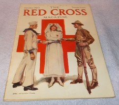 Authentic Red Cross Magazine October 1917 James Montgomery Flagg War Cover - £75.66 GBP