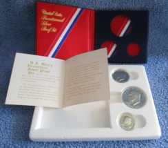 U.S. Mint 1976 Bicentennial 3-COIN 40% Silver Proof Set - £20.00 GBP