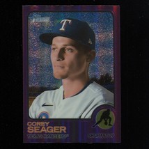 2022 Topps Heritage High Number Corey Seager #609 Purple Refractor Rangers - £1.56 GBP