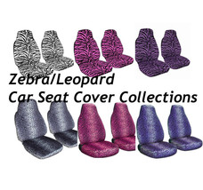 Zebra/Safari/Leopard Car Seat Cover 2pcs Set - £22.75 GBP+