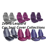 Zebra/Safari/Leopard Car Seat Cover 2pcs Set - $28.50 - $33.25