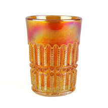 Imperial File Marigold Carnival Tumbler Glass, Original Antique c1904 Ni... - $35.00