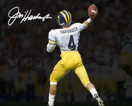 Jim Harbaugh Signed 8x10 Glossy Photo Autograph RP Signature Print Poster Wall A - £13.10 GBP