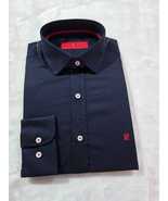 Carolina Herrera Men's Classic Dress Shirt Navy Blue – Size XL - $99.00