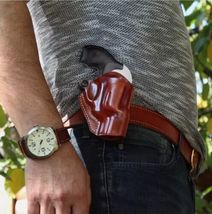 Fits Smith&Wesson Model 15 38 Special 2”BBL Leather Paddle Holster #1331# RH image 2