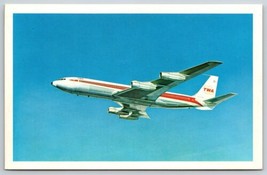 Vintage Postcard TWA Trans World Airlines 707 Superjet Flying - £10.80 GBP
