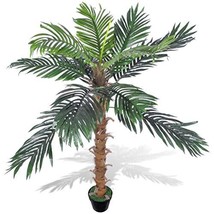 vidaXL 55&quot; Artificial Plant Coconut Palm Fake Tree Potted Pool Patio Arrangement - £66.69 GBP