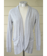 Athleta Girl Wrap ‘N Roll Sweatshirt Cardigan Thumbholes Pockets Gray Si... - $25.00