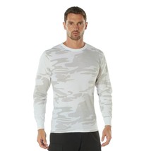 Rothco White Camo Long Sleeve T-Shirt Tactical Military Crew Tee Undershirt - $19.79+