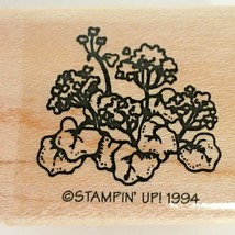 Stampin Up Rubber Stamp Geranium Plant Flowers Garden Outdoors Little by Little - £3.18 GBP