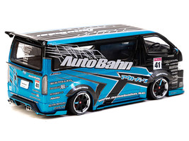 Toyota Hiace Widebody Van RHD (Right Hand Drive) &quot;AutoBahn&quot; Blue Metallic and Bl - £41.31 GBP