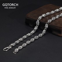 925 Sterling Silver Skull Chains Necklaces Bracelets for Men Women Original - £57.99 GBP+