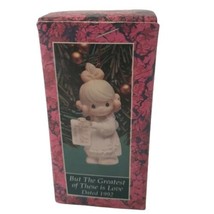 Precious Moments Figure 572696 But the Greatest of These is Love Girl Enesco Vtg - £10.11 GBP