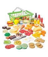 Play Food Basket, 100 Pieces, Toddler Toys - $417.13 MXN