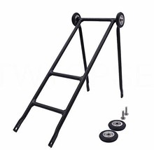 COMPLETE RACK SET for BROMPTON (Rack + 4 wheels) BLACK - £71.88 GBP