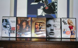 Lot of 5 like New DVDs Fifth Element, Gia, Entrapment, Girl next door Basic inst - £4.66 GBP