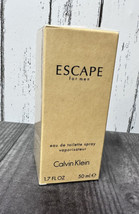 Escape For Men By Calvin Klein Eau De Toilette Spray 50ml 1.7oz Brand New Sealed - £14.80 GBP