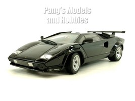 1985 Lamborghini Countach LP 5000 1/24 Scale Diecast Model - Black - Window Box - $34.64