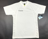 Nuovo Diadora T Shirt Jersey Ragazzi M Bianco Scollo V Waffle Maglia Cal... - $13.99