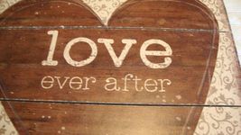 Love Box Sign in distressed wood -Valentine gift image 4