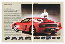 Polk Audio Speakers Ferrari Testarossa Vintage 1989 2-Page Print Magazin... - $12.30