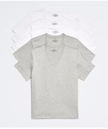 Calvin Klein CK Mens Classic Fit White/Grey V Neck Undershirts T-Shirt -... - $37.99