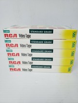 RCA 6 Hour Video Tape Standard Grade T-120H VHS Blank Tape Sealed 5-Pack - $22.41