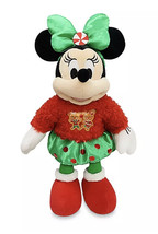 Disney Store Minnie Mouse Medium 17&quot; Holiday Christmas Plush 2020 NEW - £27.45 GBP